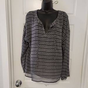 Sheer black Old Navy blouse.